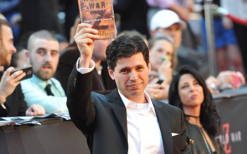 The author of the book, Max Brooks attends the premiere of 'World War Z' in Times Square on Monday, June 17, 2013 in New York. (Photo by Evan Agostini/Invision/AP)