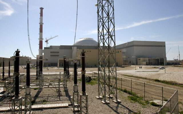 This Sunday, Feb. 26, 2006 file photo, shows a reactor building of the Iran's Bushehr nuclear power plant (AP Photo/Vahid Salemi, File)