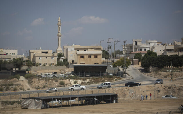 The Bedouin town of Hura in the Negev Desert, south of Beersheba, (Hadas Parush/ Flash90)
