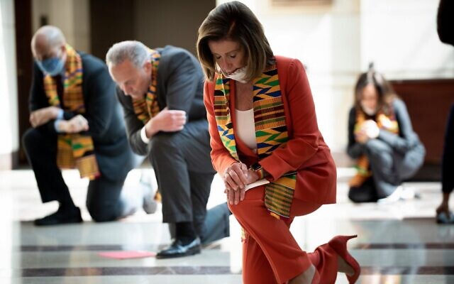 Democrats Kneel At Capitol In Tribute To George Floyd The Times Of Israel