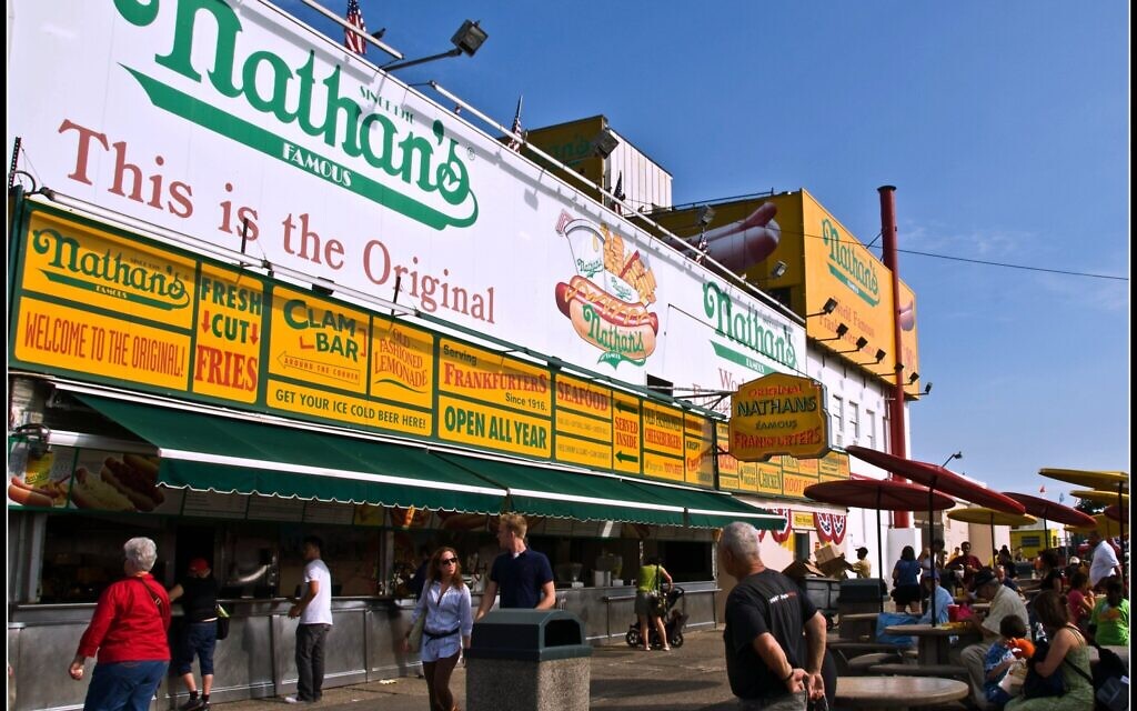 The original 1916 Nathan's Famous location on Coney Island, September 4, 2009. (Flickr/ CC-BY-2.0/ Tony Fischer)