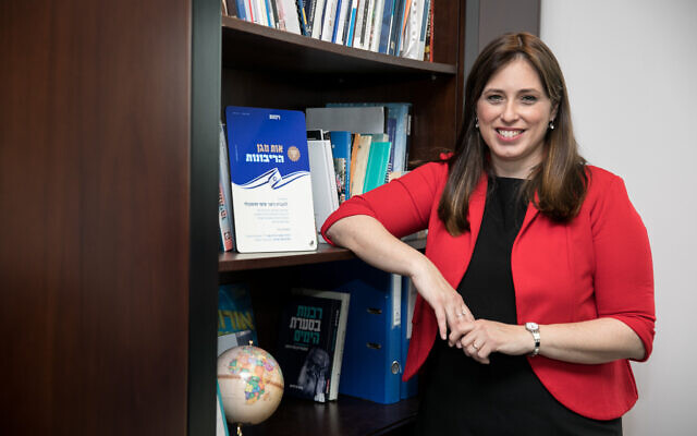 Tzipi Hotovely at her office in Jerusalem, February 19, 2020. (Olivier Fitoussi/Flash90)