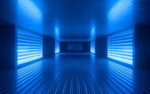 3D render of a room with ultraviolet light (iStock)