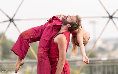 From 'Birth of the Phoenix', the Vertigo dance that will be performed outside of the Suzanne Dellal Center for Dance and Theater on June 30 and July 1, 2020 (Courtesy Yoel Levy)