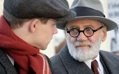 Simon Morzé as Franz, and Bruno Ganz as Sigmund Freud in 'The Tobacconist' (Petro Domenigg/ Epo Film/Glory Film)