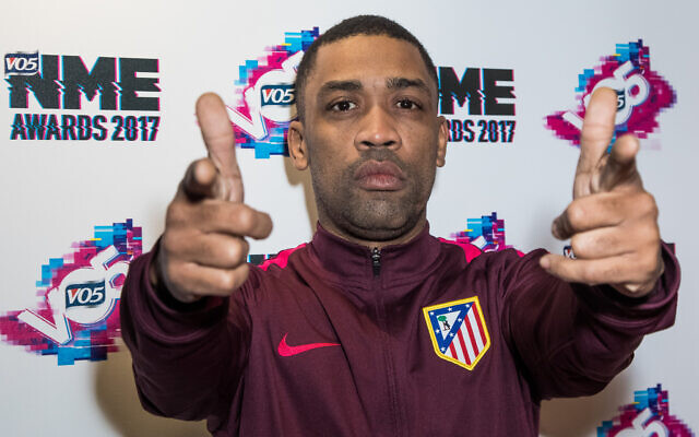 Wiley poses for photographers upon arrival at the NME 2017 music awards in London, February 15, 2017. (Vianney Le Caer/Invision/AP)