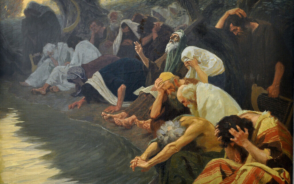By the rivers of Babylon, painting by Gebhard Fugel, c. 1920 (Wikimedia/ creative commons)
