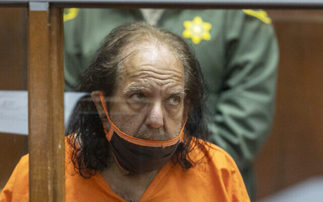 Adult film star Ron Jeremy appears for his arraignment on rape and sexual assault charges at Clara Shortridge Foltz Criminal Justice Center, on June 26, 2020, in Los Angeles. (David McNew/Pool Photo via AP, File)