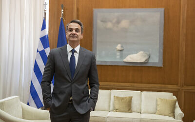 Greek Prime Minister Kyriakos Mitsotakis in Athens on July 23, 2020 (AP Photo/Petros Giannakouris)
