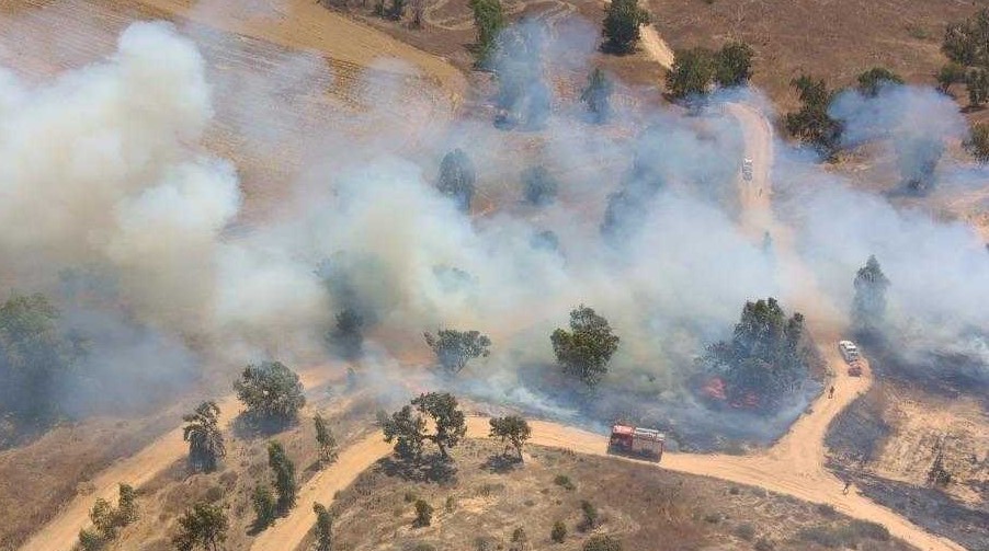 Fires in southern Israel on August 11, 2020. (Eshkol Regional Council)