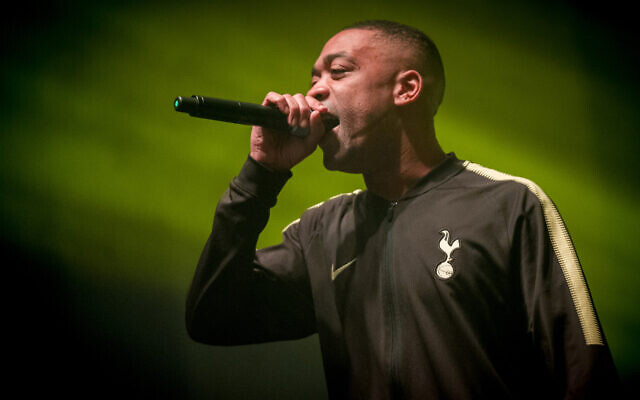 Wiley performs at O2 Academy Brixton, March 2, 2018. (Ollie Millington/Redferns/Getty Images via JTA)
