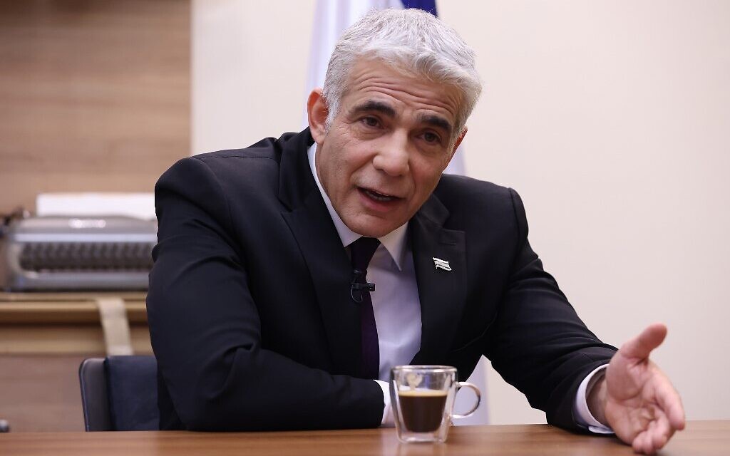 Lapid I Must Do Better In Making People See We Re The Only Alternative To Bibi The Times Of Israel