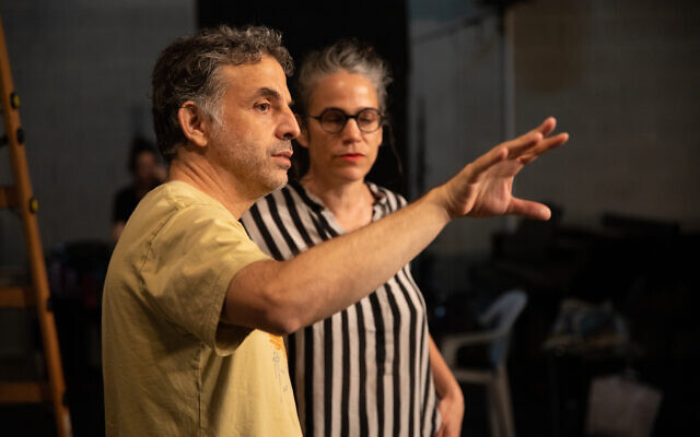 Writer Etgar Keret (left) and choreographer Inbal Pinto collaborated on the short film 'Outside,' based on his COVID-19 fairy tale written for The New York Times Magazine (Courtesy Etgar Keret)