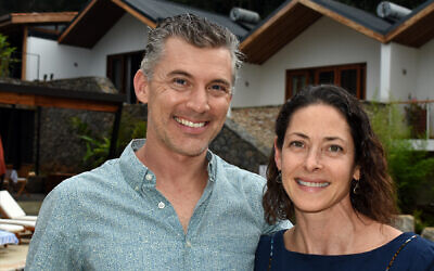 Josh and Alissa Ruxin, proprietors of Heaven Retreat as well as Heaven Restaurant & Boutique Hotel in Kigali, February 2020. (Larry Luxner/Times of Israel)
