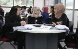 Arab students take part in a Makeathon in 2020 at Tel Aviv University organized by Tsofen. A Makeathon is when teams work to build new products (Courtesy)