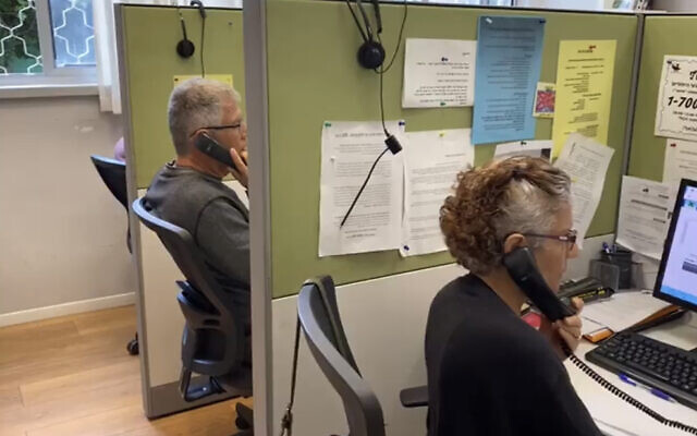 Operators at an ERAN call center. (Courtesy of ERAN)