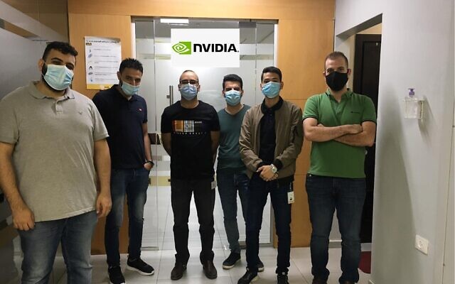 Palestinian engineers employed by Nvidia (Courtesy)