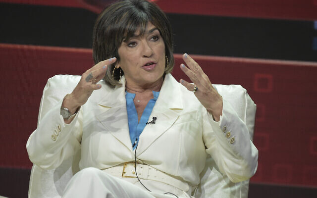 Christiane Amanpour participates in the 'Amanpour and Co.' panel during the TCA Summer Press Tour on July 30, 2018, in Beverly Hills, California. (Richard Shotwell/Invision/AP)