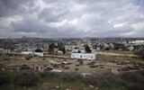 A general view of the Givat Hamatos settlement in east Jerusalem, on November 15, 2020. (AP Photo/ Mahmoud Illean)