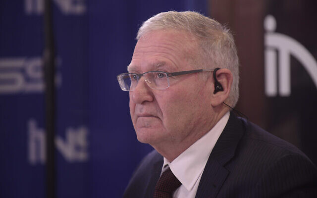 Institute for National Security Studies chairman Amos Yadlin, a former head of IDF Military Intelligence (Tomer Neuberg/ FLASH90)