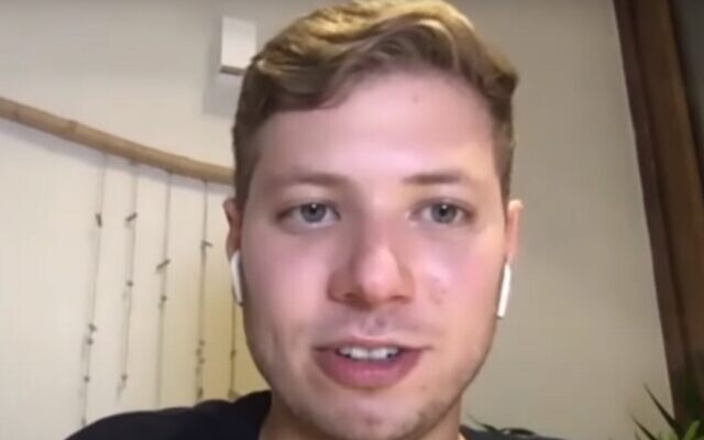 Yair Netanyahu on the first episode of his new podcast, The Yair Netanyahu Show. (Screengrab:YouTube)