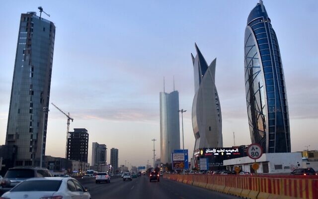 Newly constructed towers in Riyadh, the Saudi Arabian capital and main financial hub, on December 16, 2020. (FAYEZ NURELDINE / AFP / File)