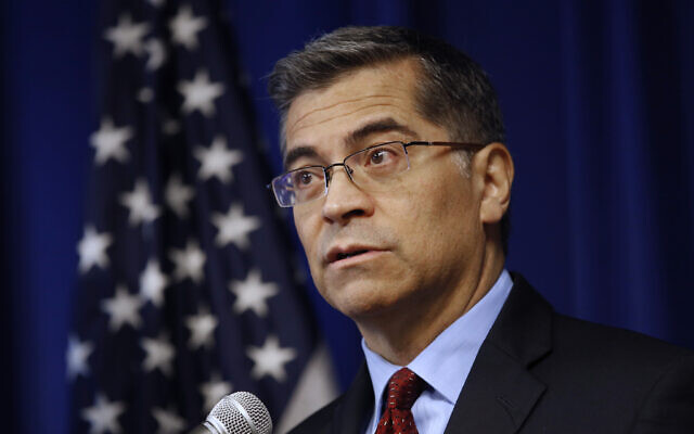 In this Dec. 4, 2019, file photo, California Attorney General Xavier Becerra speaks during a news conference in Sacramento, Calif. President-elect Joe Biden has picked Becerra to be his health secretary, putting a defender of the Affordable Care Act in a leading role to oversee his administration’s coronavirus response. (AP Photo/Rich Pedroncelli, File)