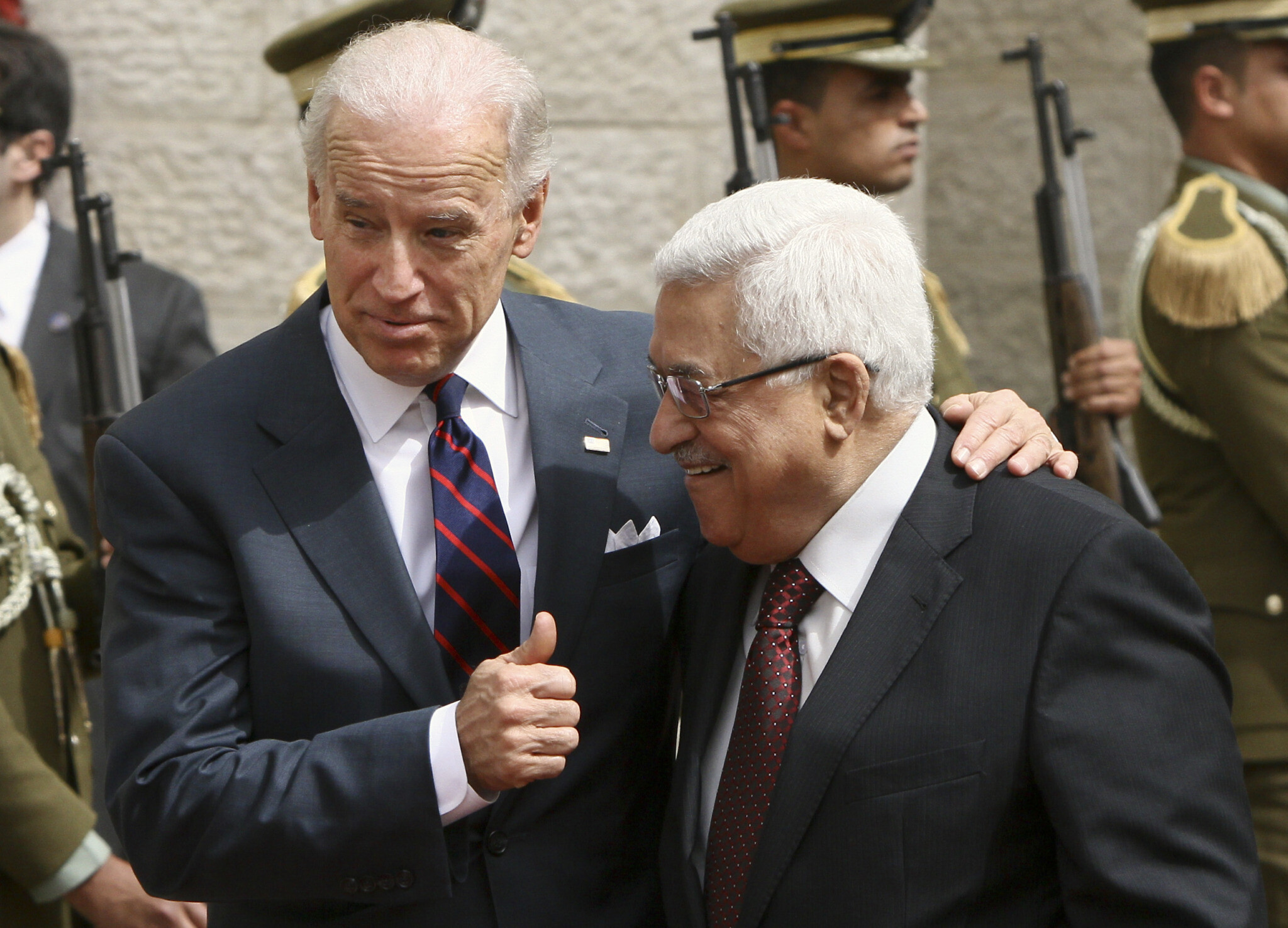 In their first phone call, Abbas urges Biden to intervene, stop Israeli attacks | The Times of Israel