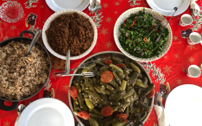Lunch with Galileat in the Arab village of Dir Hanna, during the Western Galilee Winter Festival, December 17-19, 2020 Jessica Steinberg/Times of Israel)