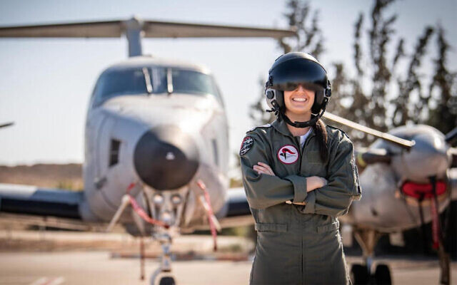 A 21-year-old, whose name has not been released by Israeli censors, is Israel's first female American air force pilot. (Israel Air Force)