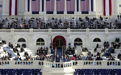 US President Joe Biden delivers his inaugural address during the 59th Presidential Inauguration at the US Capitol in Washington, January 20, 2021. (AP Photo/Patrick Semansky, Pool)