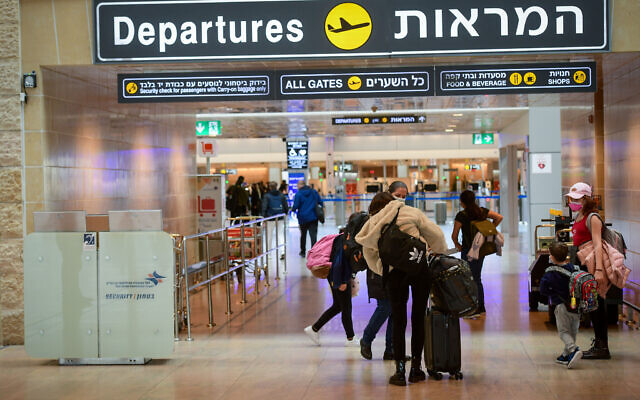 An almost empty Ben Gurion International Airport, on January 18, 2021. (Avshalom Sassoni/FLASH90)