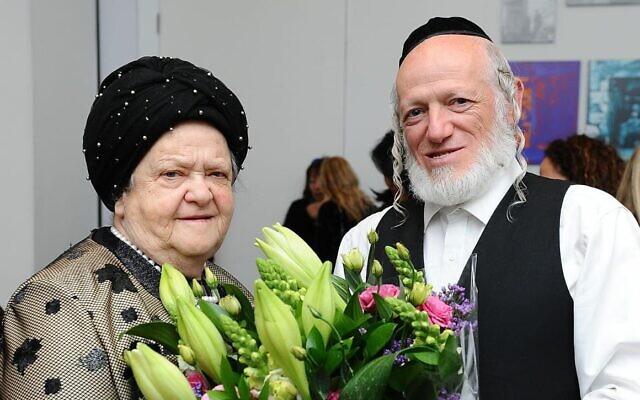 Yehuda Meshi-Zahav with his mother Sarah in an undated picture. (Courtesy Mendy Hachtman)
