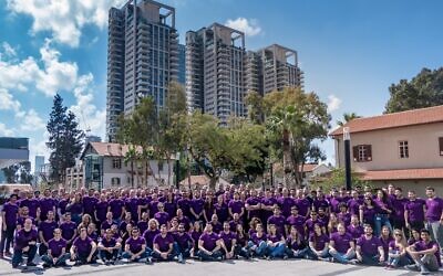 Employees of SentinelOne in Tel Aviv (Courtesy)