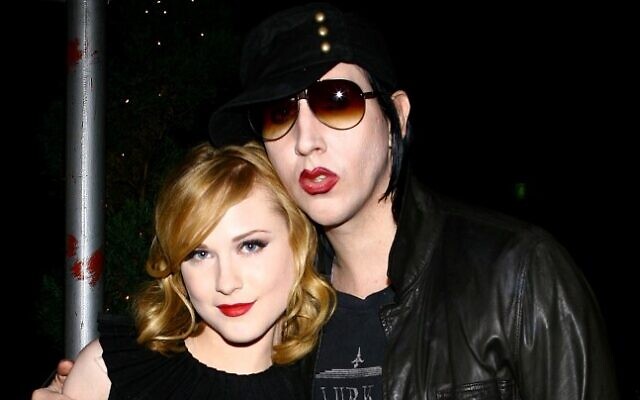 Musician Marilyn Manson and actress Evan Rachel Wood attend the after party for a special screening of "Across The Universe" at Bette on September 13, 2007 in New York City (Scott Wintrow / GETTY IMAGES NORTH AMERICA / AFP)