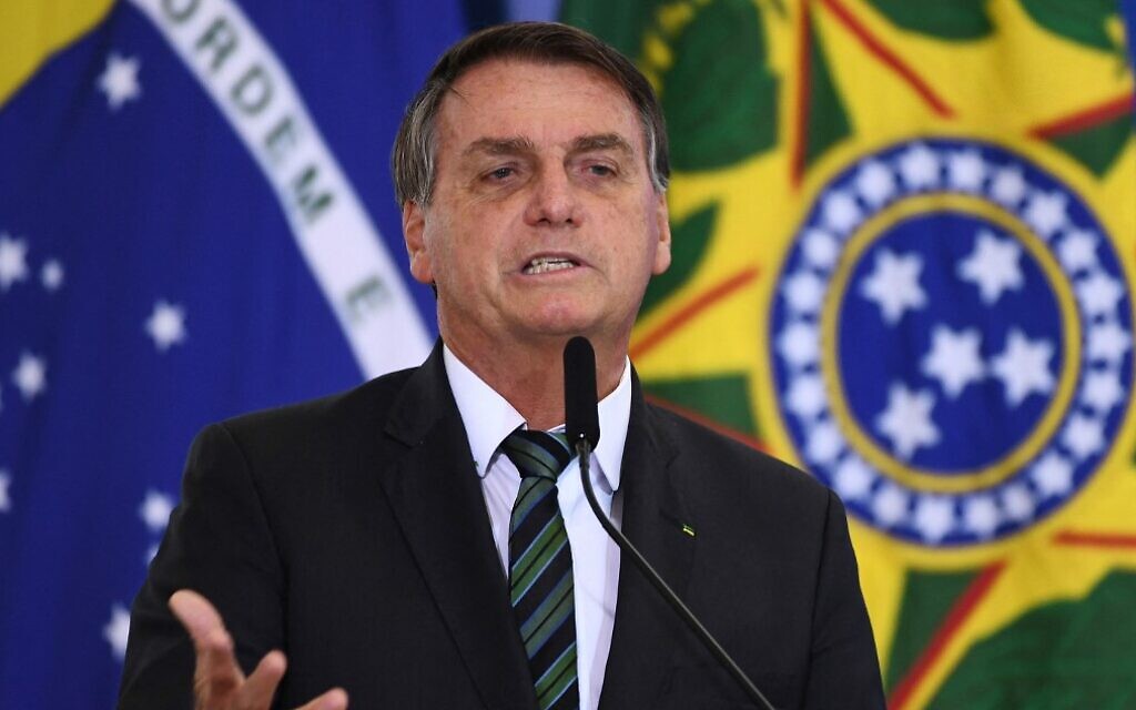 Bolsonaro from Brazil seeks emergency use of Israeli anti-COVID nasal spray