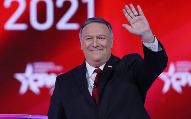 Former US secretary of state Mike Pompeo addresses the Conservative Political Action Conference on February 27, 2021, in Orlando, Florida. (Joe Raedle/Getty Images/AFP)