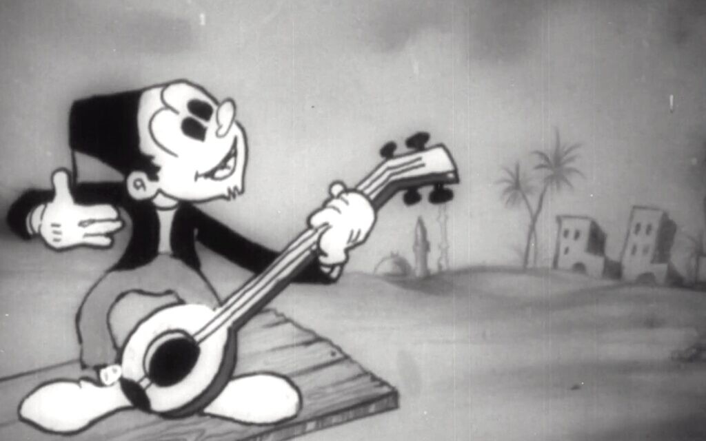 Mish Mish Effendi, a character developed by the Frankel brothers in the 1930s. (Screenshot from 'Bukra fil Mish-Mish')
