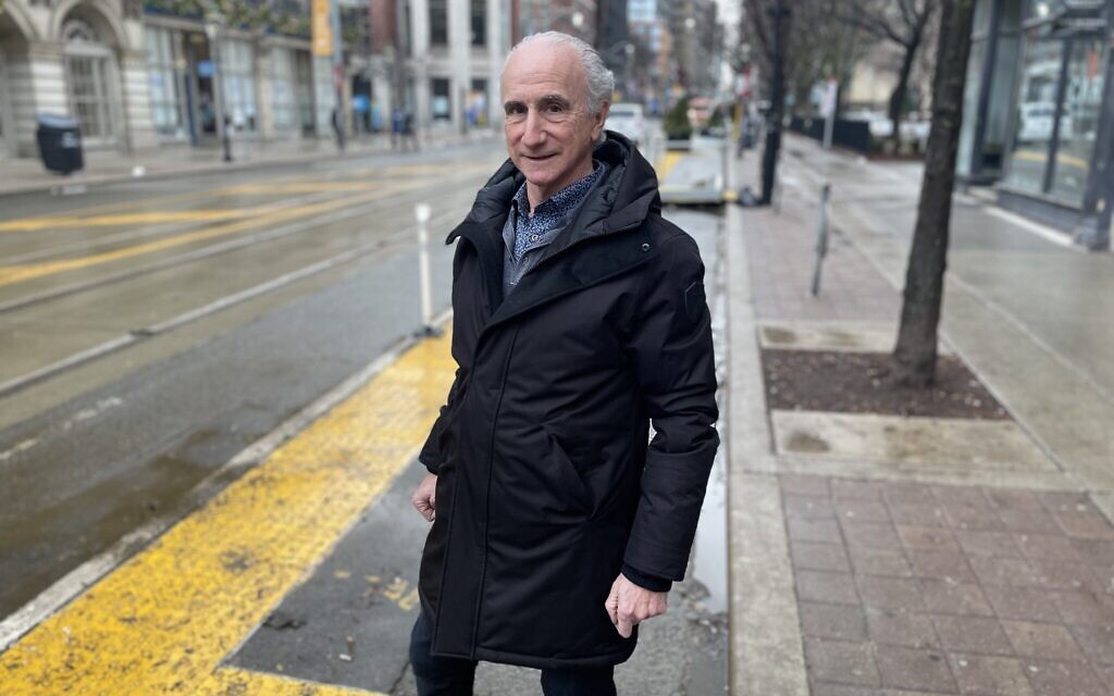 Robert Rotenberg in downtown Toronto near his office, January 2021. (Robert Sarner)