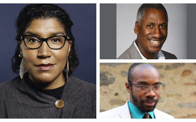 Clockwise from left: Social activist and Black History Month panelist Ginna Green; Times of Israel blogger and Black History Month panelist Ed Gaskin; and Rabbi Shais Rishon, also known as MaNishtana. (All photos courtesy)