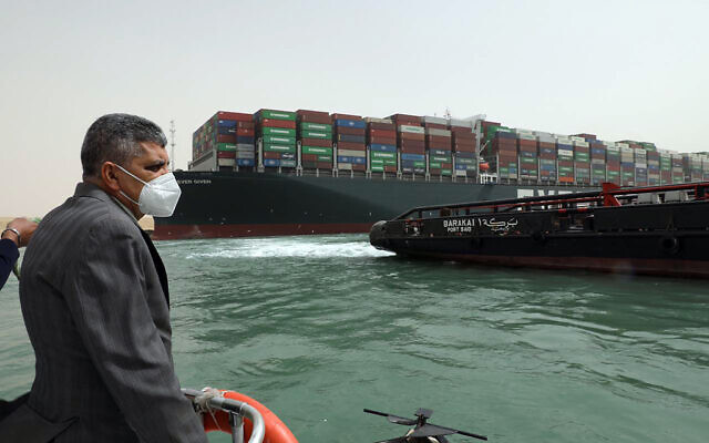 Egypt Shuts Suez Amid Extreme Difficulty Of Refloating Megaship Blocking Canal The Times Of Israel