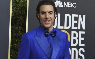 Illustrative: Sacha Baron Cohen arrives at the 77th annual Golden Globe Awards at the Beverly Hilton Hotel on Sunday, Jan. 5, 2020, in Beverly Hills, Calif. (Photo by Jordan Strauss/Invision/AP)