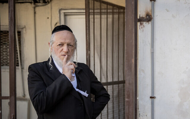 Yehuda Meshi Zahav poses for a picture in Jerusalem on January 19, 2021. (Yonatan Sindel/Flash90)