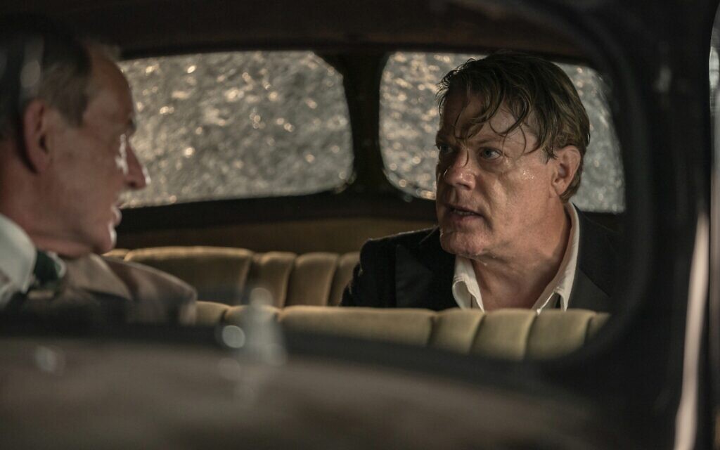 David Schofield as 'Colonel Smith' (left) and Eddie Izzard as 'Thomas Miller' in 'Six Minutes to Midnight.' (Courtesy of IFC Films)