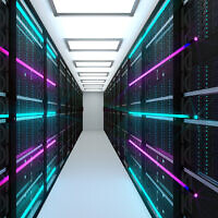 An illustrative image of a data center; server farm and a cloud service concept (noLimit46; iStock by Getty Images)