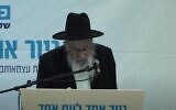 Rabbi Zvi Tau in 2018 (Screenshot)