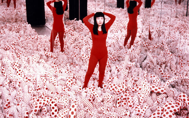 Yayoi Kusama's Infinity Mirrored Room — Love Forever, 1966/94, part of the comprehensive exhibit of her work coming to the Tel Aviv Museum of Art in November 2021. (Courtesy, Ota Fine Arts)
