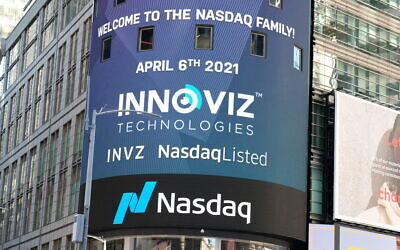Innoviz shares start trading on Nasdaq on April 6, 2021, after its merger with a SPAC was completed. (Courtesy)