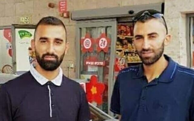 Brothers Salah Abu Hussein (L) and Shafa Abu Hussein (R) were shot dead in Tulkarem on April 16, 2021. (courtesy)