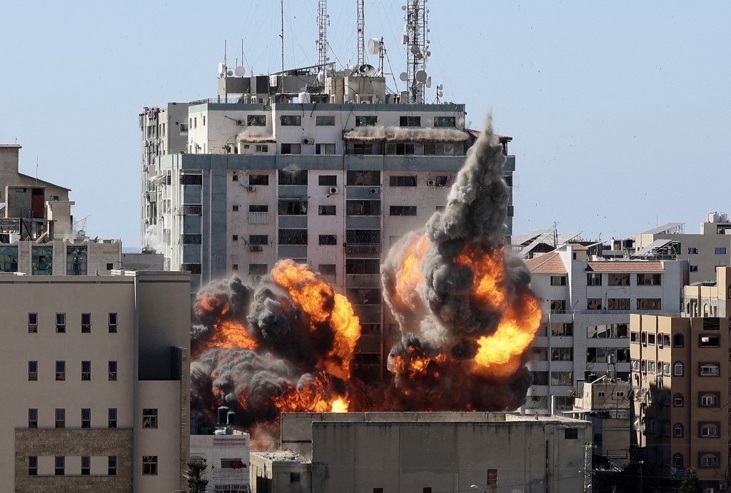 IDF fells Gaza tower used by media outlets, says it housed Hamas military assets | The Times of Israel